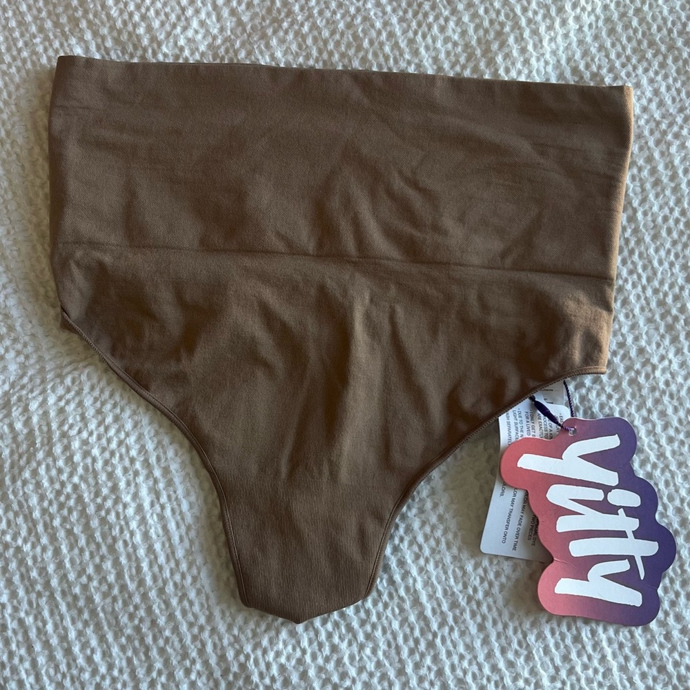 YITTY Taupe shapewear high waist thong